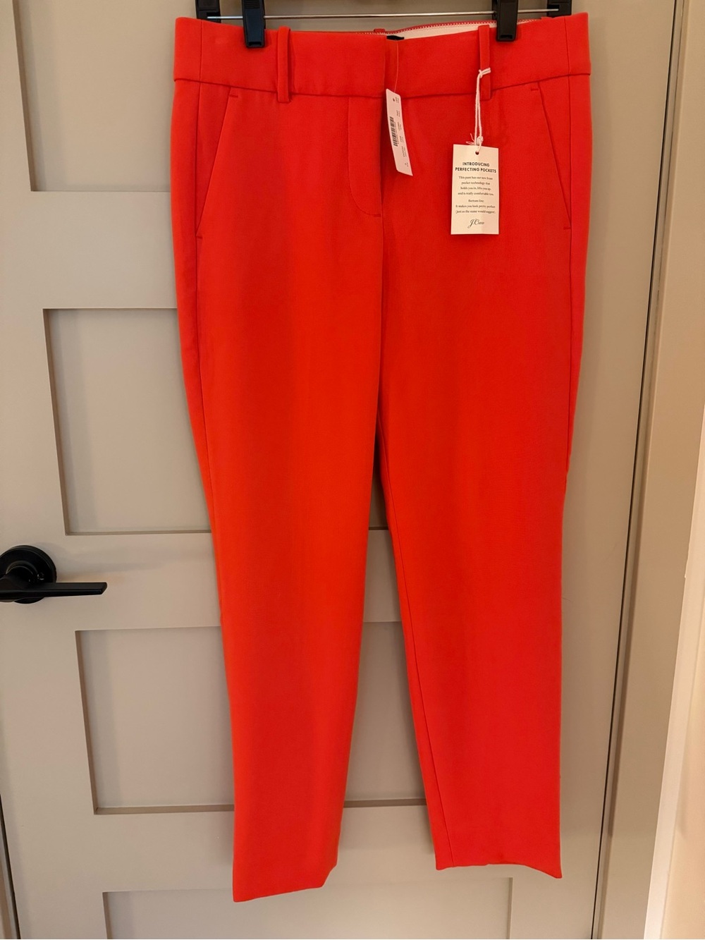 NWT J Crew Cameron pant Cameron pant in four-season stretch orange 6